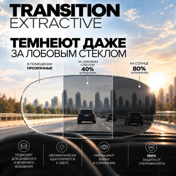 Очки для вождения XTRActive — Titan — Optic Space